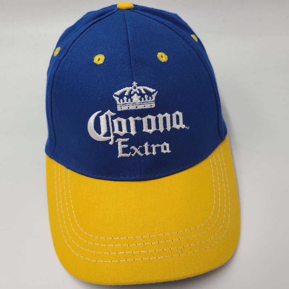 Corona Extra‎ Hat Adjustable Blue Yellow Cerveza Mexican Beer Casual Cotton Men
